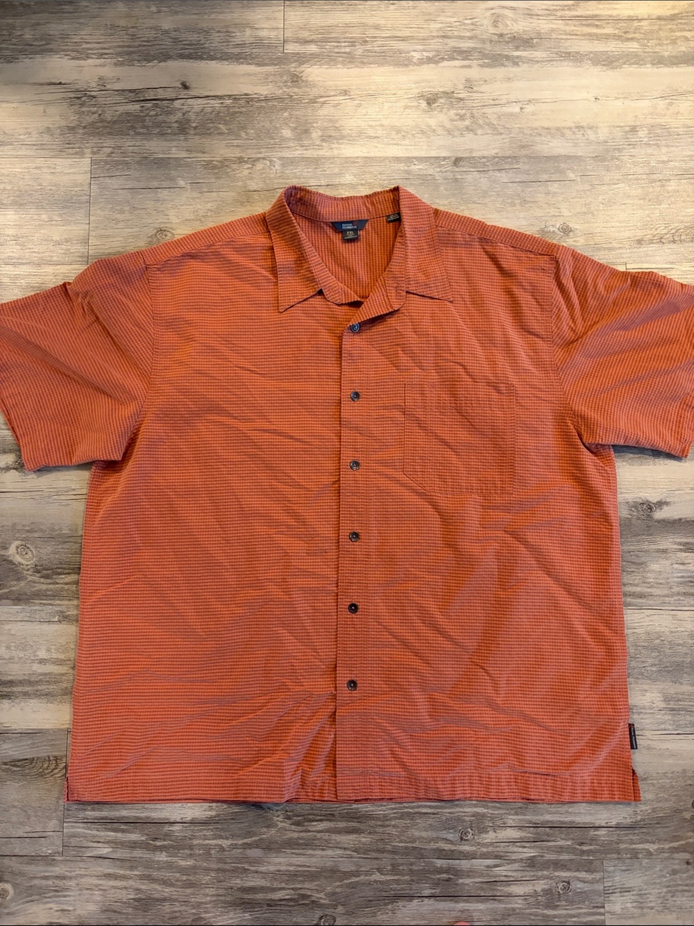 Royal Robbins Orange Short-Sleeve Button-Down Relaxed Shirt